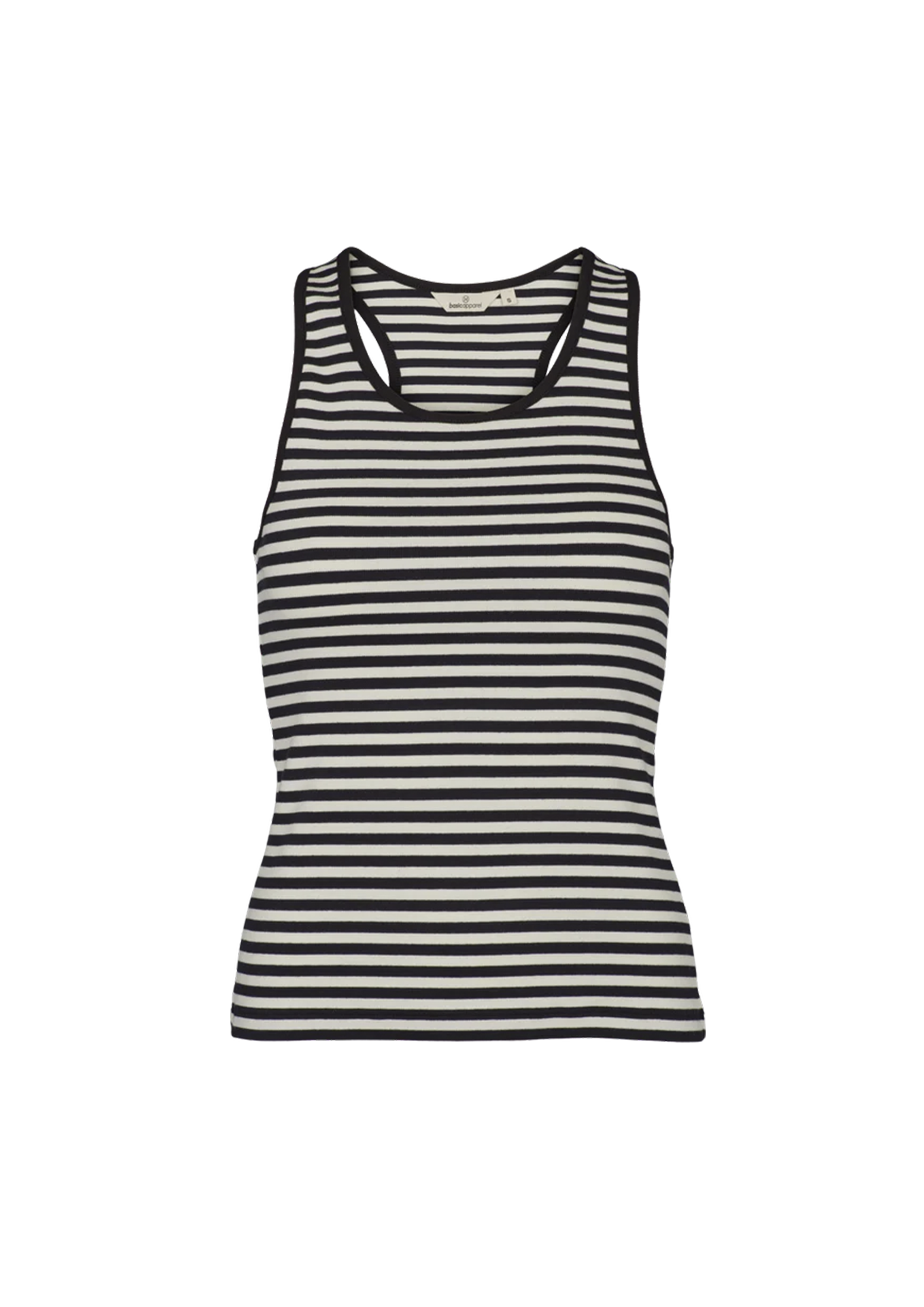 Basic Apparel Ludmilla Racing Tank Tops & tank-tops 029 Whisper White/Black